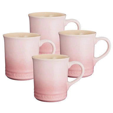 Le Creuset Classic Mugs Shell Pink 400 mL (Set of 4)