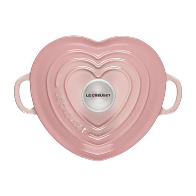 Le Creuset Heart Cocotte Shell Pink (20 cm/1.9L) Top