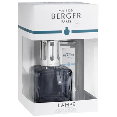 Maison Berger Ice Cube Grey  - Gift Set- with 250 ml pure white tea fluid