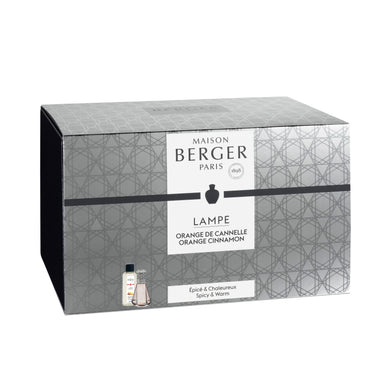 Maison Berger - Pyramide Rose Lamp + 250 ml Orange Cinnamon - 314560 Box Set