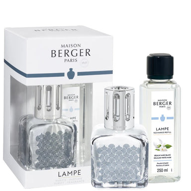 Maison Berger Ice Cube Ginkgo with 250 mL Delicate White Musk - Gift Set Box