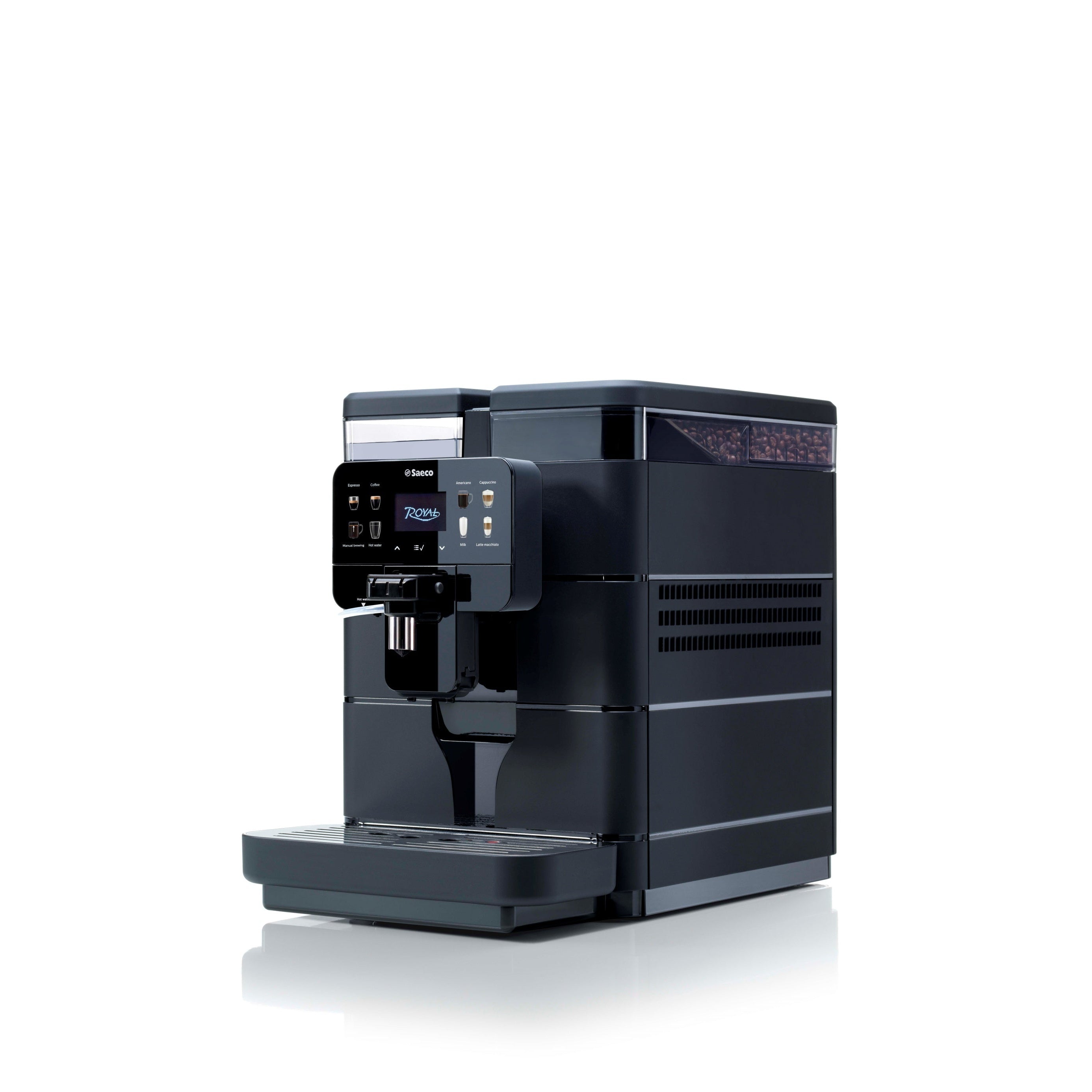 Saeco Royal OTC Super Automatic Espresso Machine Left Side View