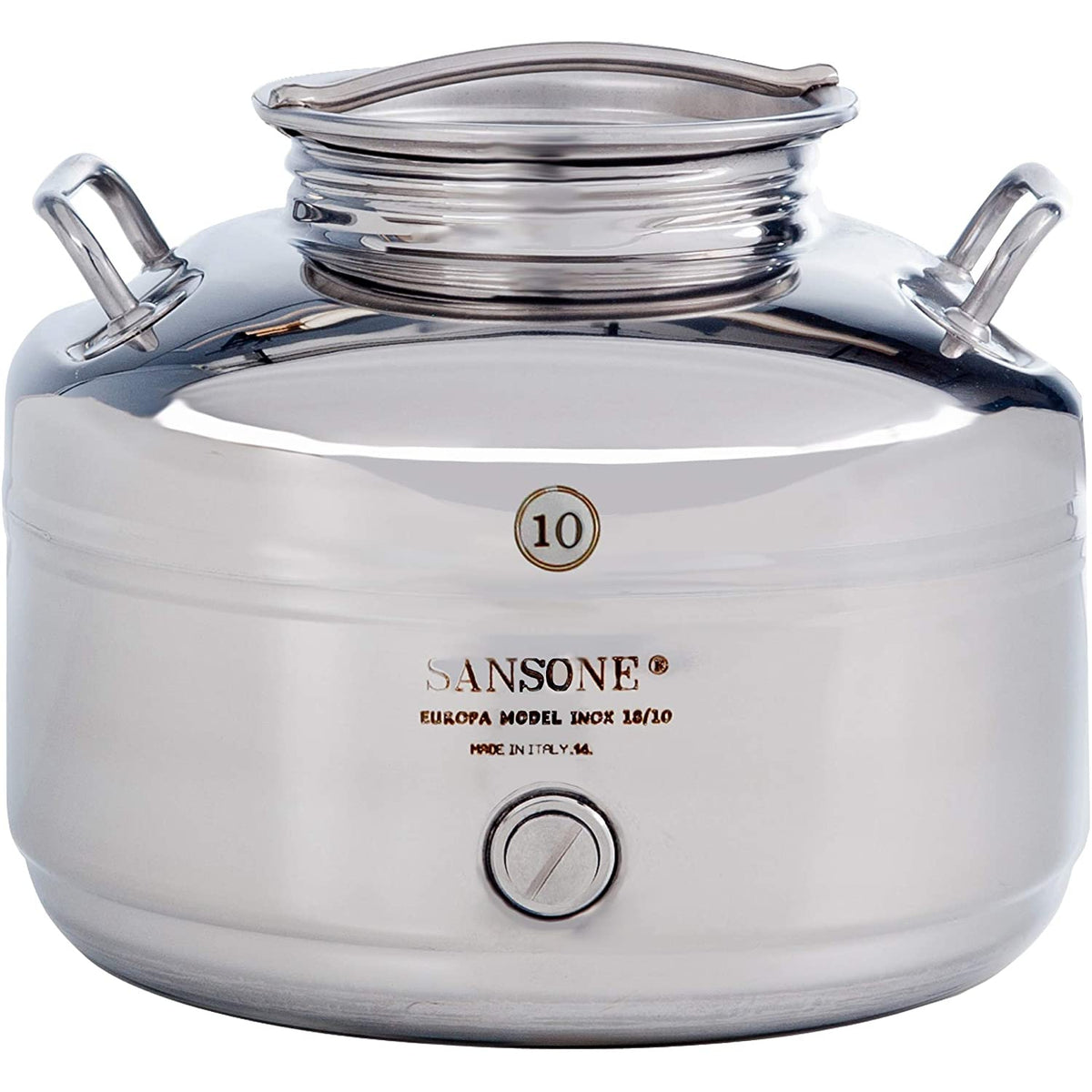 Sansone イタリア製ステンレスジャグ10L◇おしゃれキャンパーに