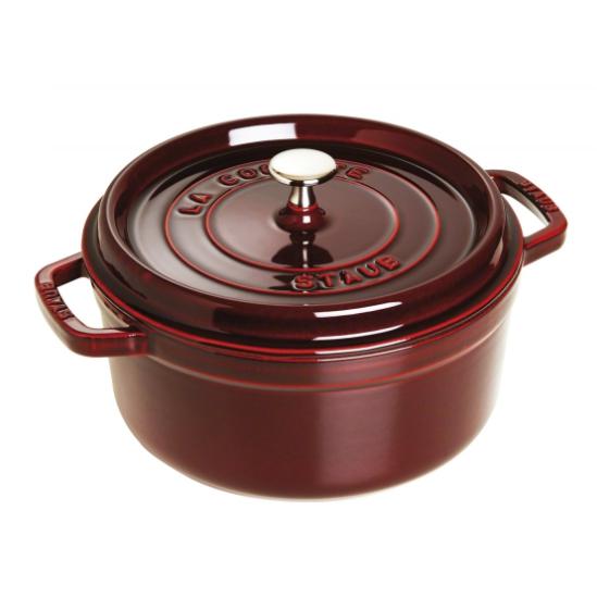 Staub - 5.5 Qt (5.2 L) Grenadine Round Cocotte — Consiglio's