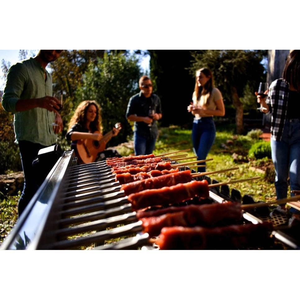 Tecnoroast TRS-40L20 Plug in 110V Automatic Arrosticini & Spiedini Charcoal Grill Tecnoroast Spiedini BBQ Charcoal Tradition 