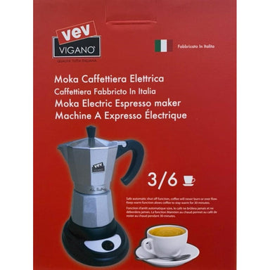 Uniware Electric Bialetti Moka Espresso Maker 6 Tazas