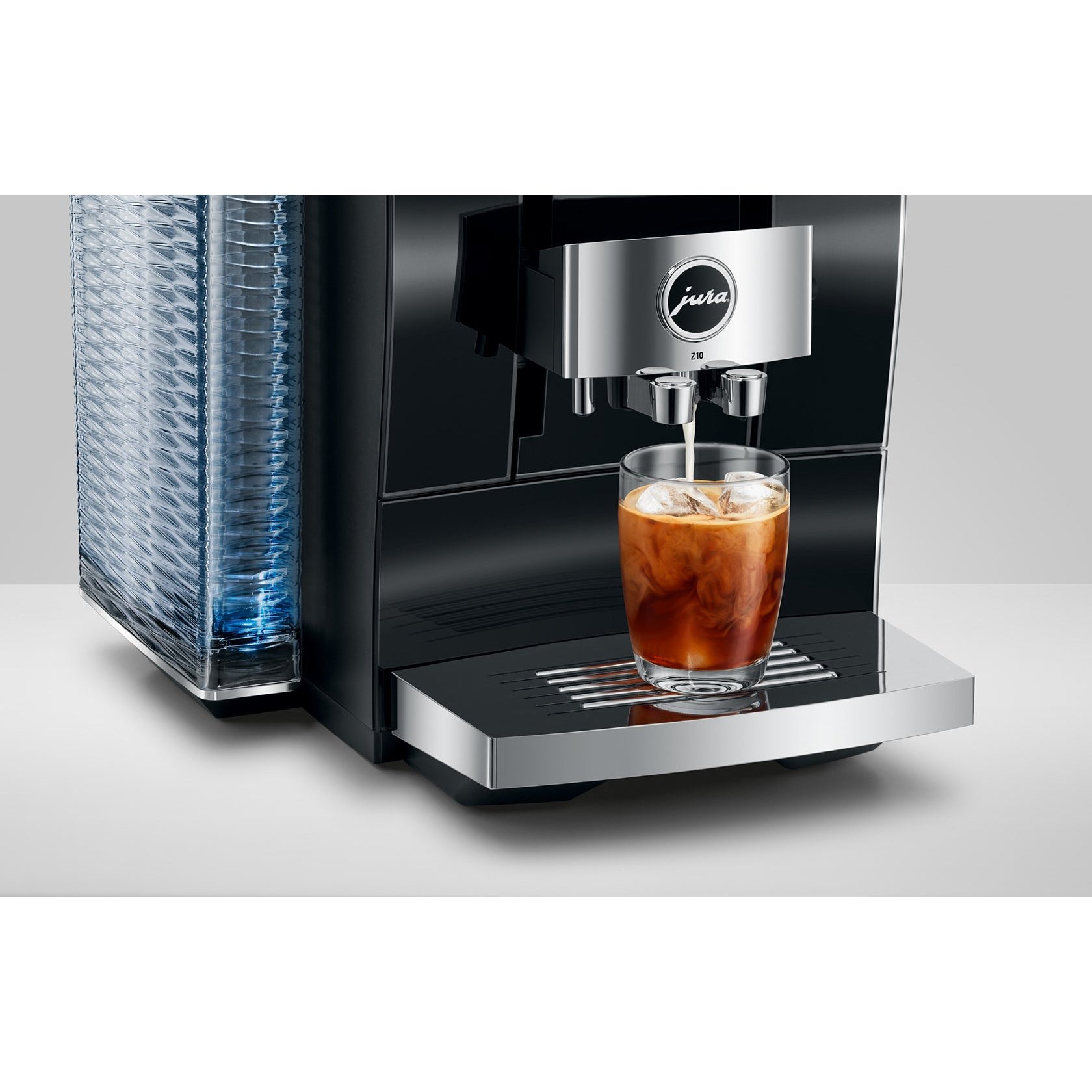 JURA Z10 Diamond Black Super Automatic Espresso Machine Iced Coffee