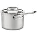 All-Clad D5 - 2 qt. Stainless Steel Brushed Covered Saucepan-Consiglio's Kitchenware