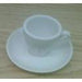 Armand Lebel 6 Piece Espresso Cup & Saucer Set - Tall Plain White-Consiglio's Kitchenware