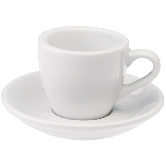 Armand Lebel 6 Piece Espresso Cup & Saucer Set - Tall  White  PPC25-W