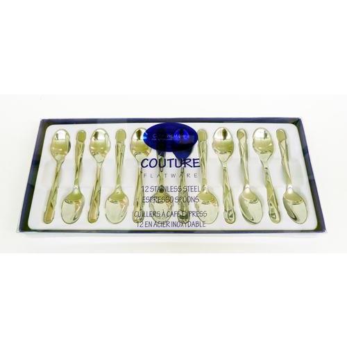 Couture 12 Piece Stainless Steel Espresso Spoons-Consiglio's Kitchenware
