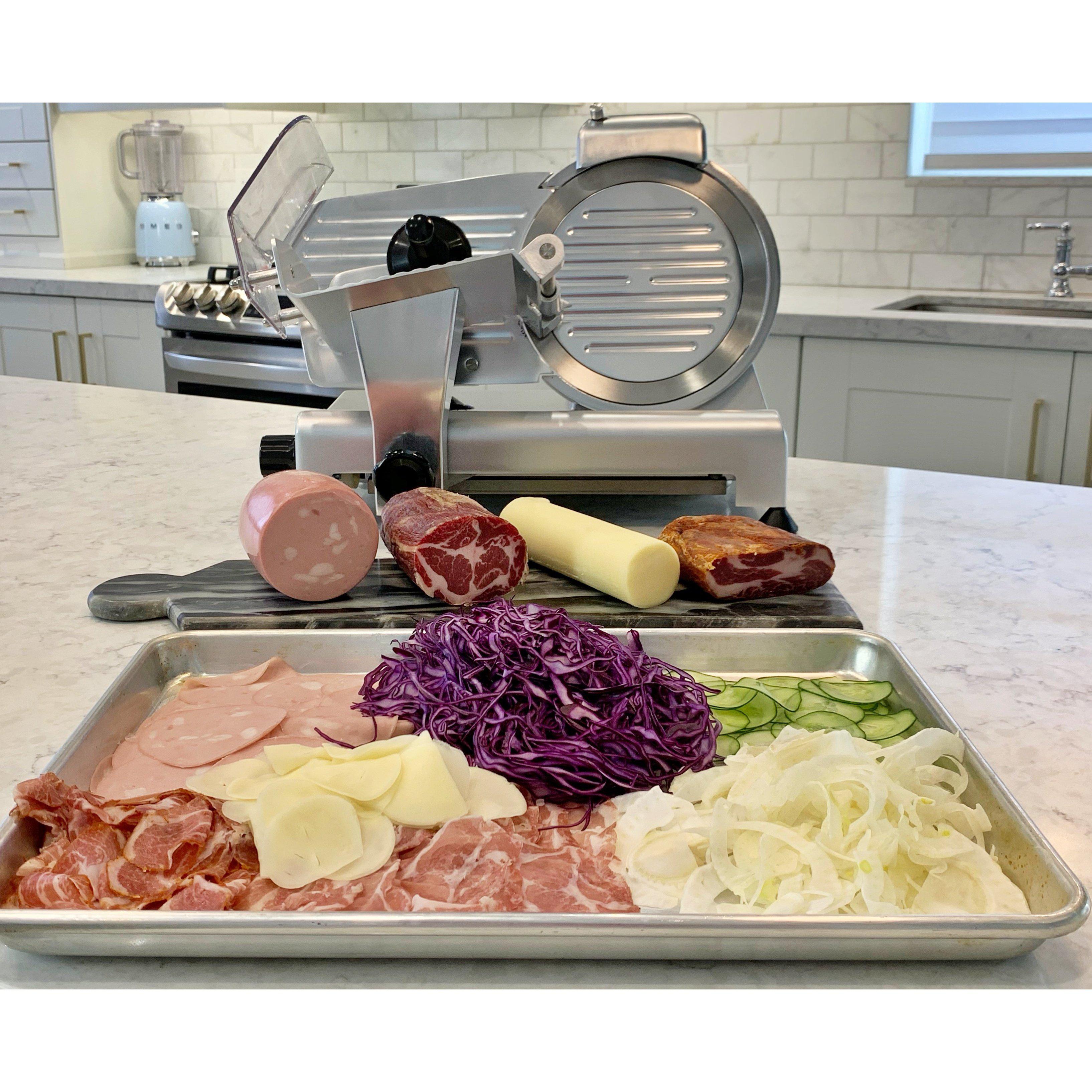 195ES - 7" Blade / .20HP  Professional Semi Automatic Meat Slicer Vegetables Canada