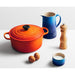 Le Creuset 4.2L Flame French/Dutch Oven (24cm) - LS2501-242 with Blue Pitcher