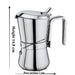 Giannina 3 cup Stainless Steel Stove Top Espresso Maker