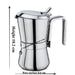 Giannina 6 Cup Stainless Steel Stove Top Espresso Maker