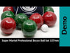 Super Martel Professional Bocce Ball Set 107mm Tournament Rated - Made in Italy Demo Video