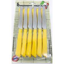 Inoxbonomi Table Knives from Italy, 12 Package in 9 Popular Colours