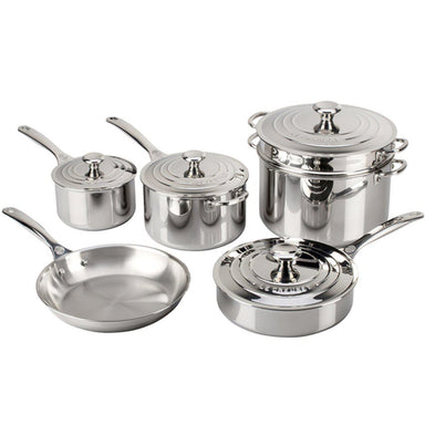 Le Creuset 10 Piece Stainless Steel Set 