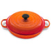 Le Creuset 3.5 L Flame Orange Shallow Braiser (30 cm)-Consiglio's Kitchenware