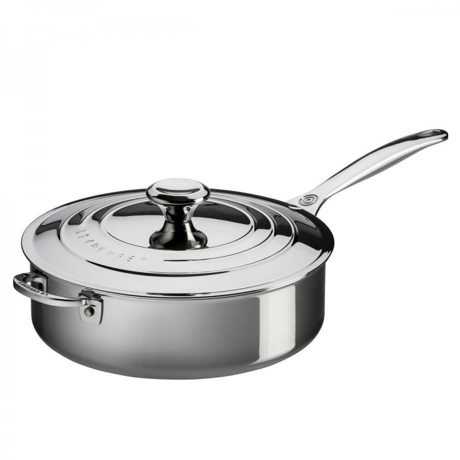 Le Creuset 4.3L/4.5qt Stainless Steel Saute Pan (26 cm)-Consiglio's Kitchenware
