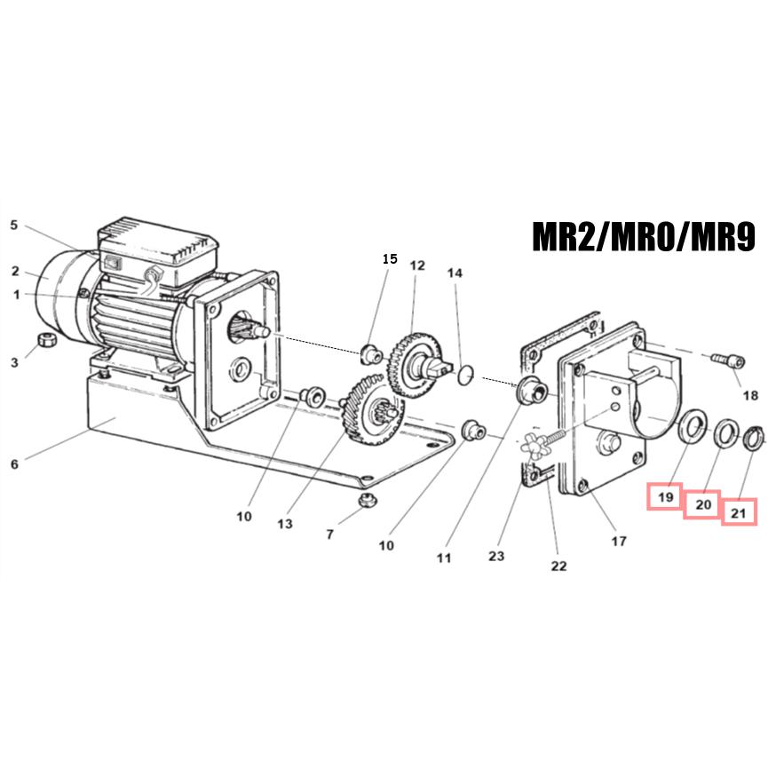 Fabio Leonardi Nylon Spacer, Iron Spacer & Snap Ring for MR0/MR2/MR7/MR8/MR9/MR10