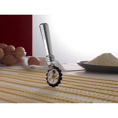 Marcato Pasta Wheel with 3 Cutting Accessories Silver Cutting Pasta Dough