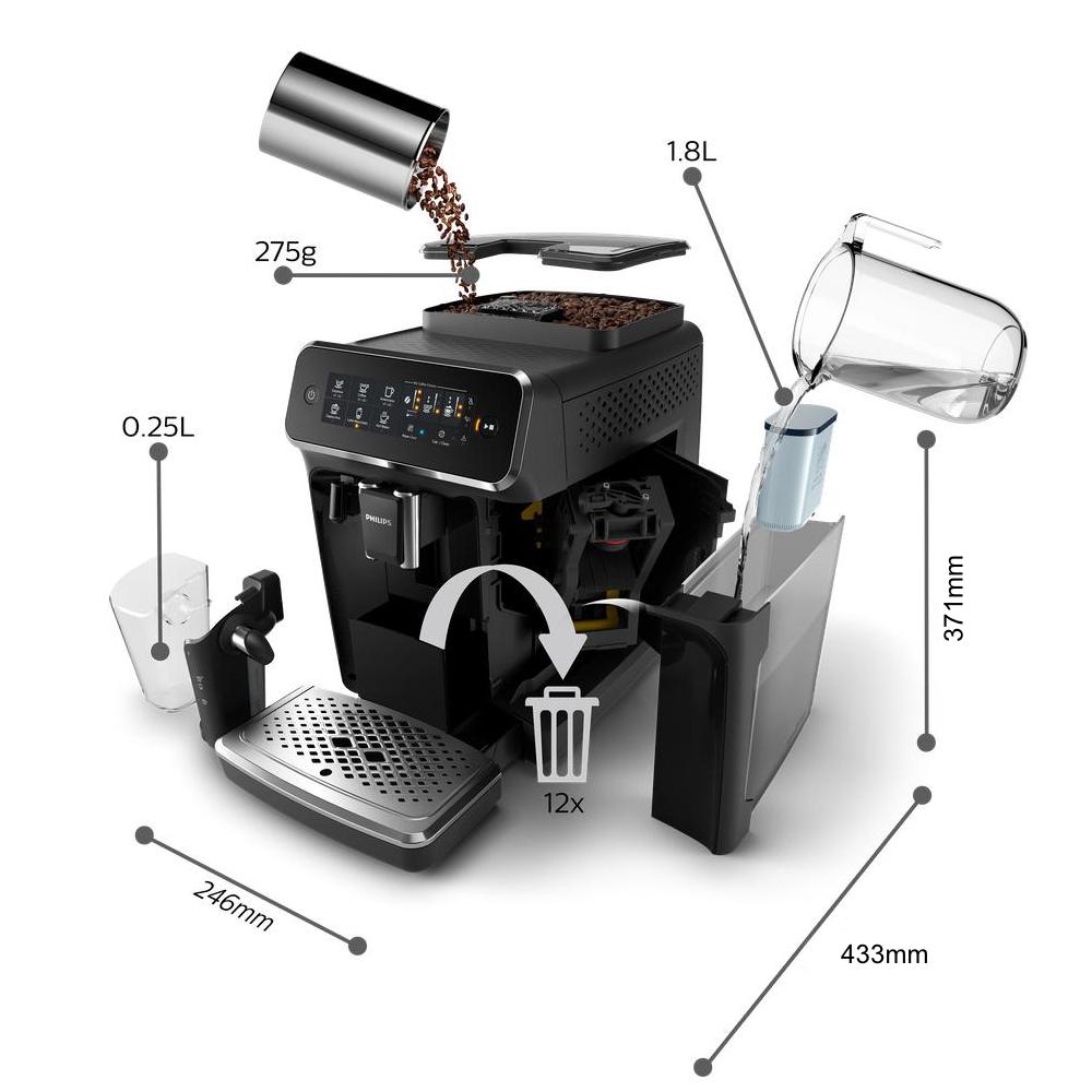 Philips 3200 EP3246/74 Latte Go Espresso Machine Canada