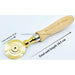 Brass Pastry and Pasta Wheel Canada Dimensions