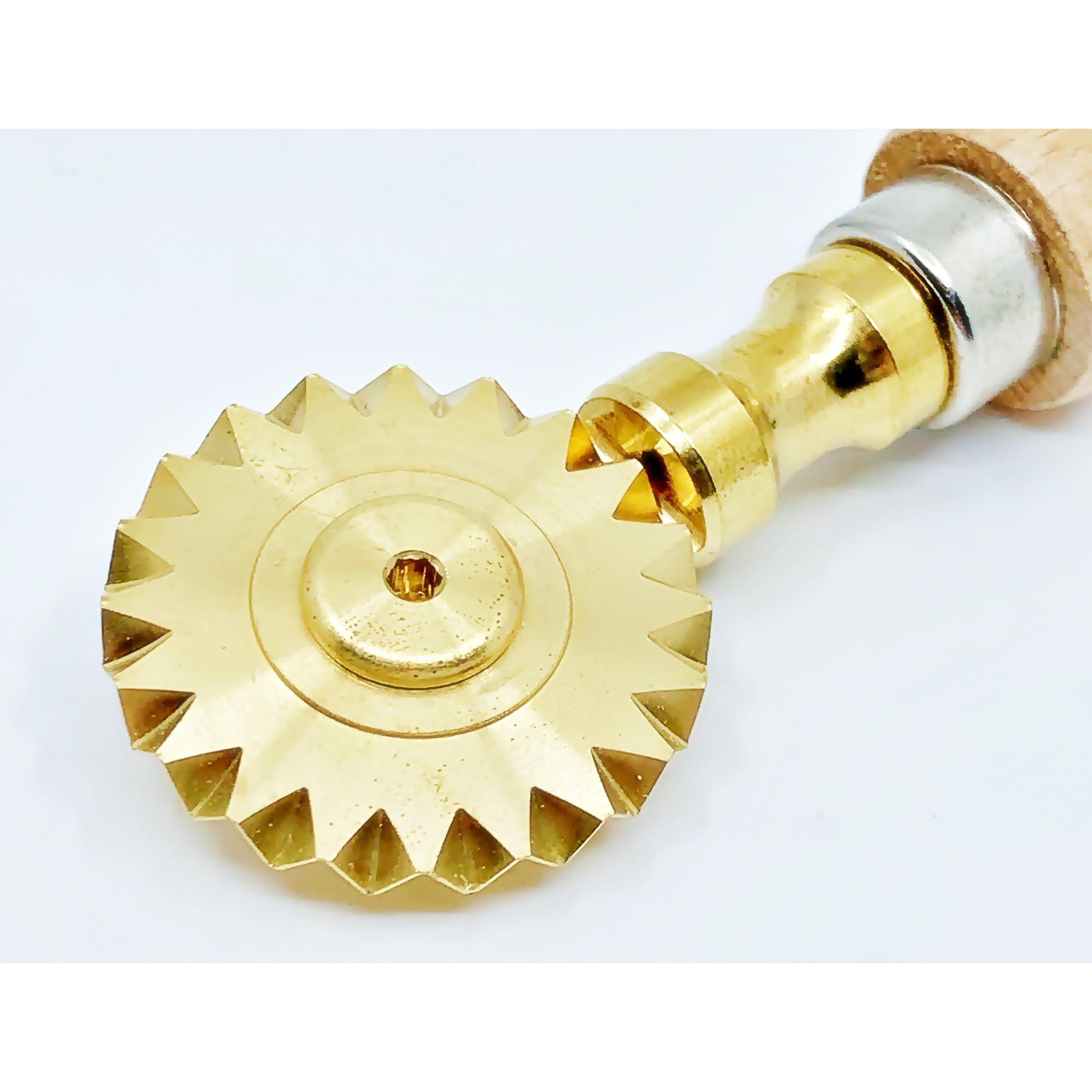 Brass Fluted Pastry/Pasta Wheel