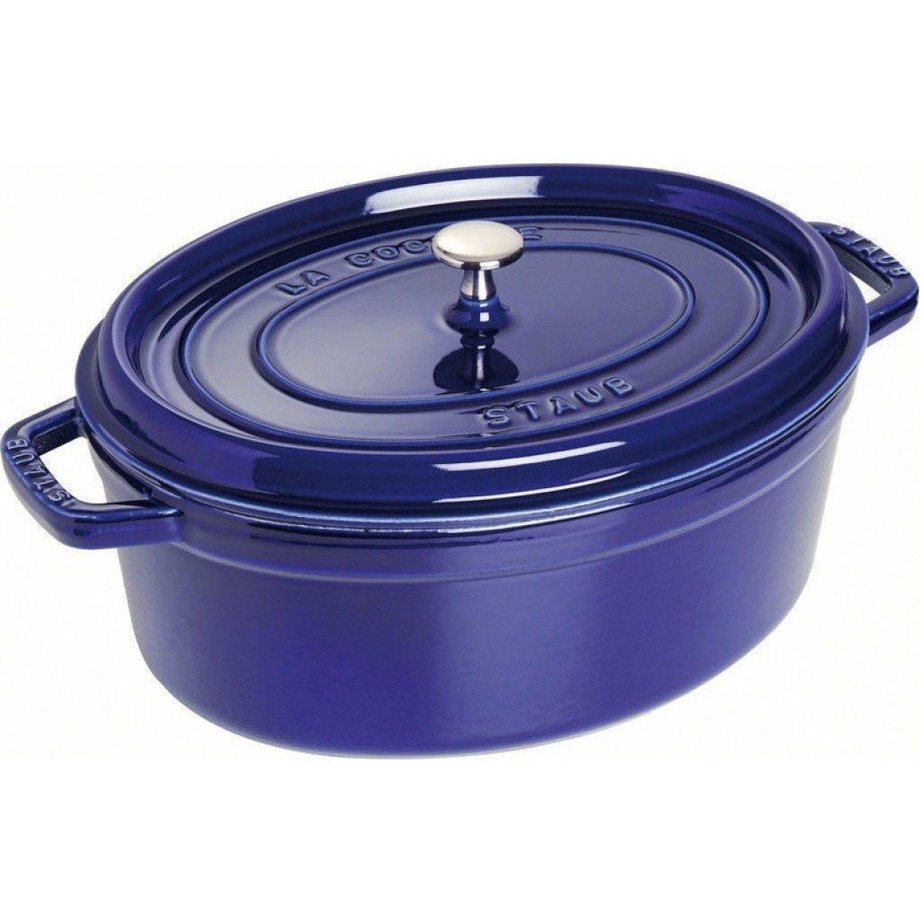 Staub - 3.2L (3.4QT) Dark Blue Oval Cocotte-Consiglio's Kitchenware