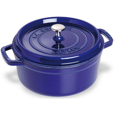 Staub - 5.5 Qt (5.2 L) Dark Blue Round Cocotte-Consiglio's Kitchenware