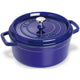 Staub - 5.5 Qt (5.2 L) Dark Blue Round Cocotte-Consiglio's Kitchenware