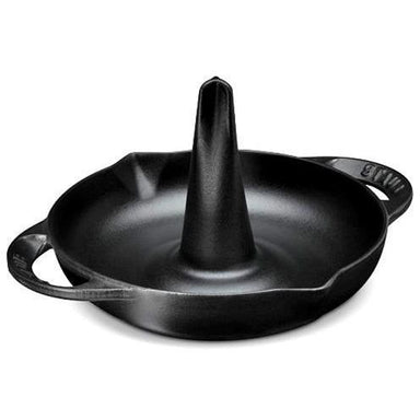 Staub - Matte Black Vertical Chicken Roaster (24cm/9.5")-Consiglio's Kitchenware